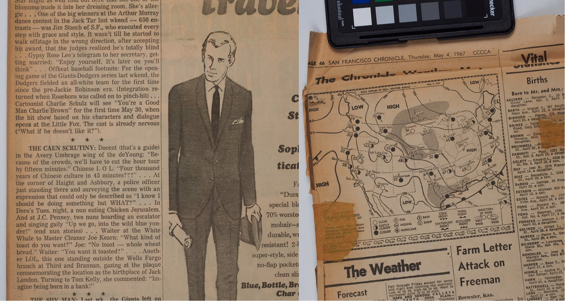 The first use of LOL in a newspaper from May 4, 1967. Image from Reddit.