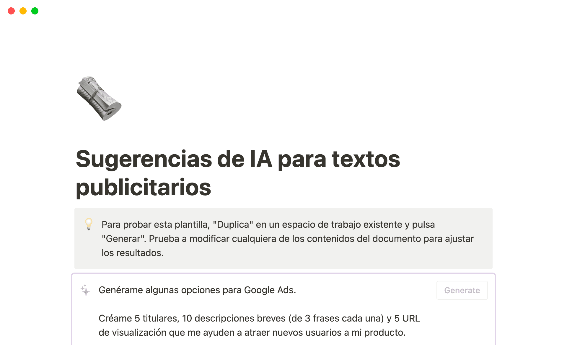 How to create email copy with Notion AI