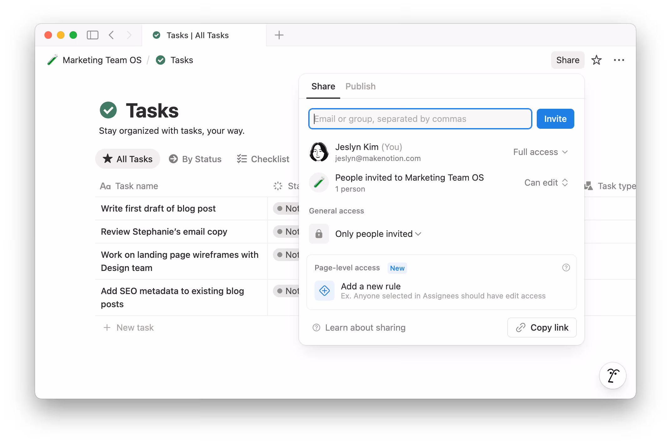 ca: crear regla de acceso a nivel de página