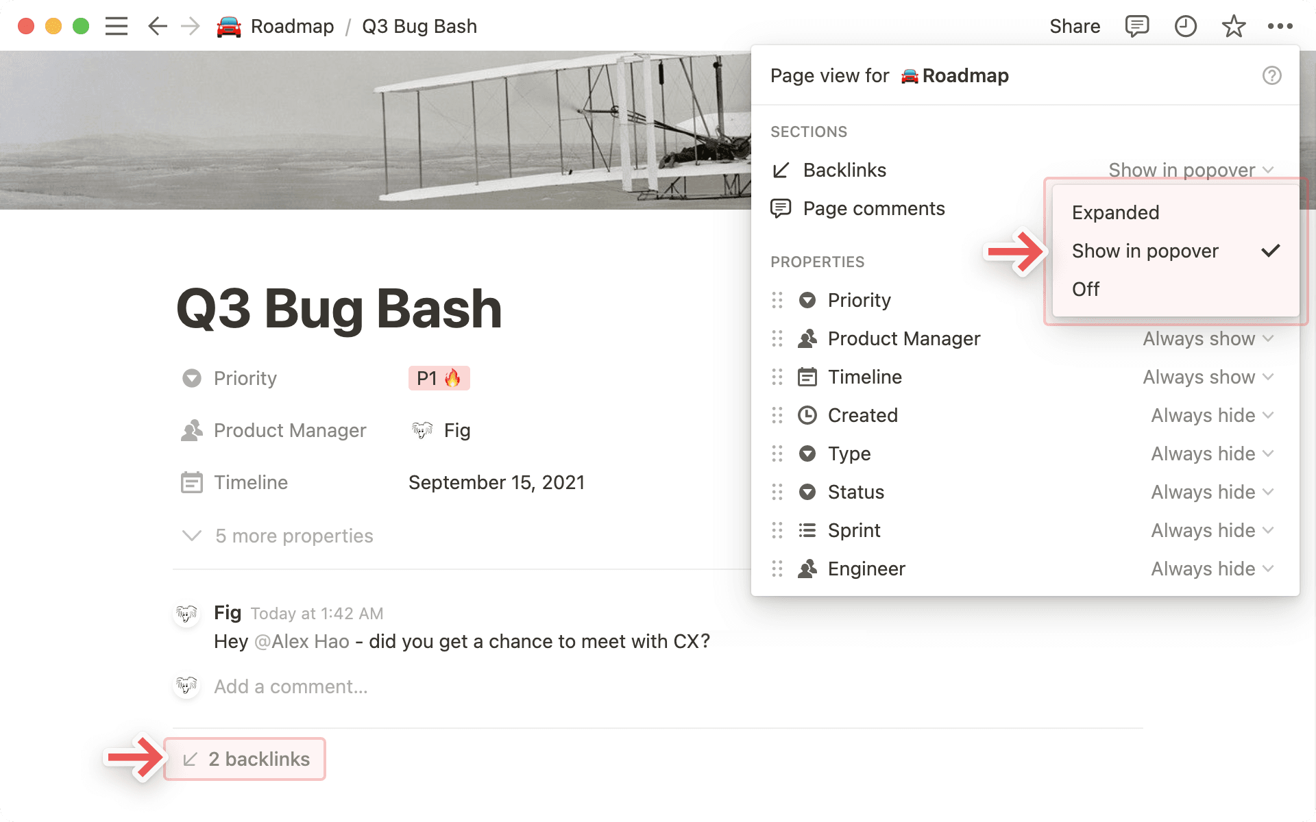 Rückverweise anpassen